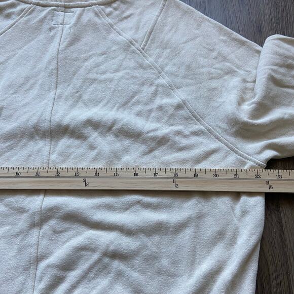 Prana Cozy Up Pullover Women's M Canvas Heather 1/4 Zip Sweater Tencel Hemp - Picture 8 of 10